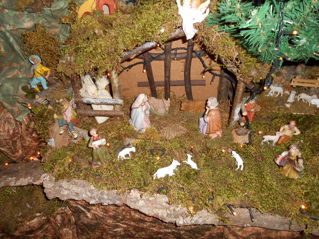 Il presepe e l'albero di Natale