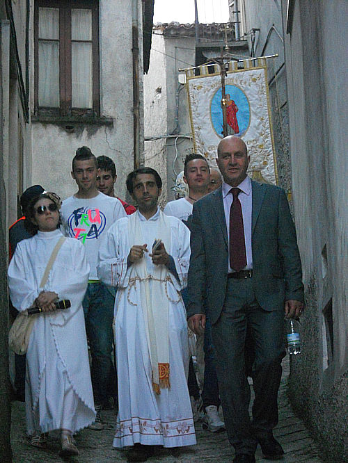 Processione Sant'Antonio davanti casa Mastroti